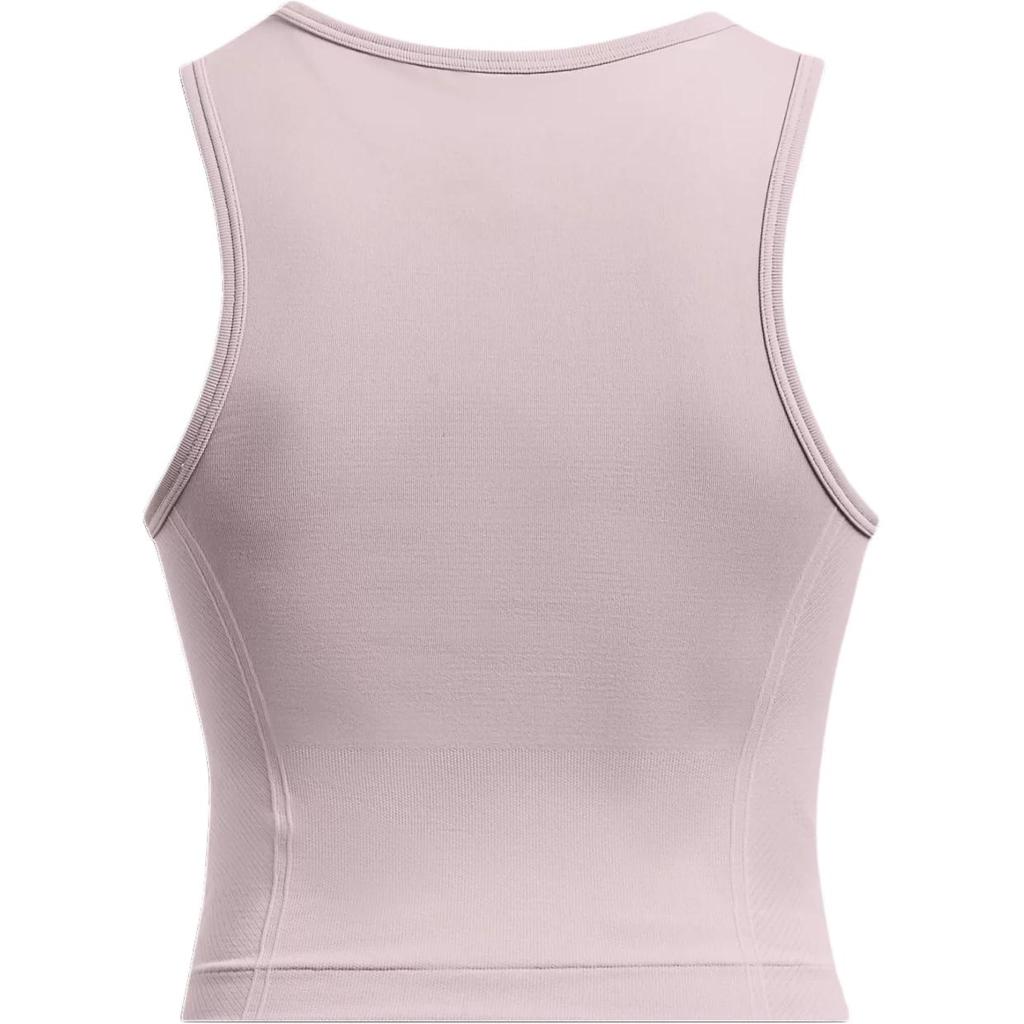 Under Armour Seamless Soft Comfortable Stylish Solid Color Fitted Sports Tank Top Women Tops Fatigue-Gray 1379148-015