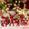 3 Pcs Reindeer Christmas Decor, Rustic Christmas Table Decor for Home, Farmhouse Centerpiece, Holiday Xmas Tiered Tray Decorations for Kitchen,