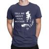 Moda Parlami di tua madre Sigmund Freud T-Shirt Uomo Girocollo Cotone Magliette Manica Corta T-Shirt Taglie Forti Top