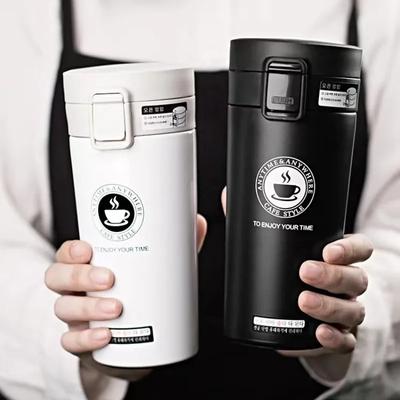 0,5L termosmugg dubbelvägg 304 rostfritt stål kaffekopp Vakuumkolv Termos Vattenflaska Te Kaffe Läcksäker termosmugg