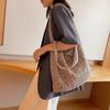 Hollow Crochet Mesh Bag Solid Color Beach Tote Bag Fashion Knitting Shoulder Bag  Ladies