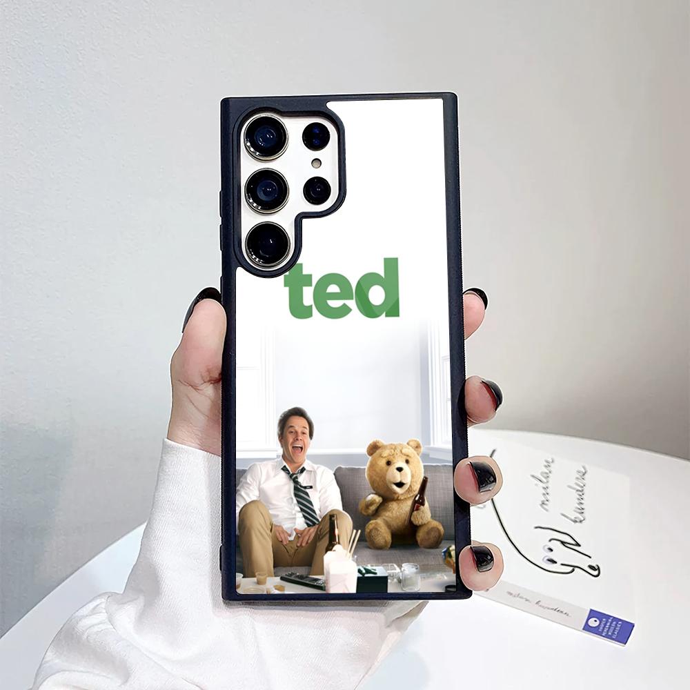 Funny ted bear Phone Case For Samsung Galaxy S26 S25 S24 S23 S22 S21 S20 FE Edge Pro Plus Ultra PC+TPU Cover