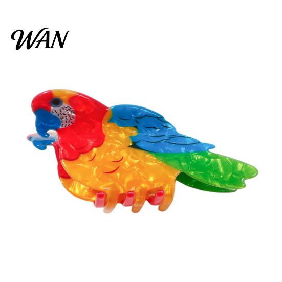 Bird Shaped Clip Colorful Hair Claw Strong Hold Non Slip Parrot Sparrow Design Clips Hummingbird Shape Clamp Accessories for Women Girls Lightweight