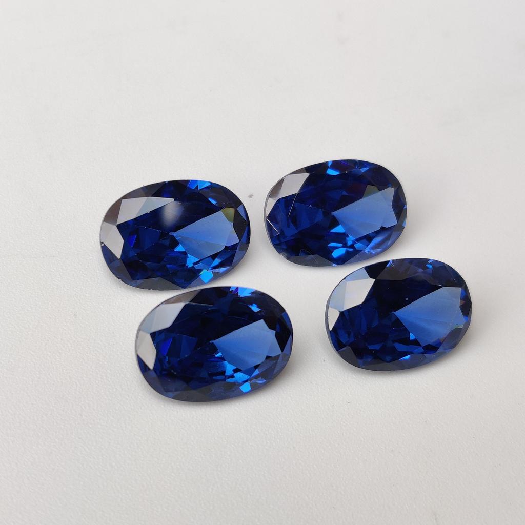 Tansanit Farbton natürlich ovaler Schliff 14x10 mm Größe Zirkon, heilende blaue Farbe Zirkon Lot, Lose Zirkonia Lot.
