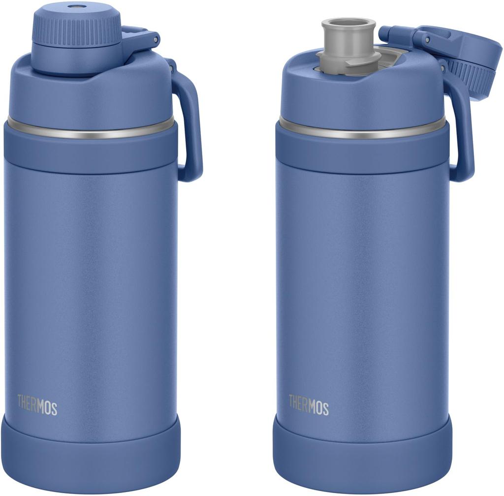 Thermos water vacuum insulated sports ash convenient carry direct removable spout for easy cold storage only ASB [With handle/dishwasher safe] bottle,
