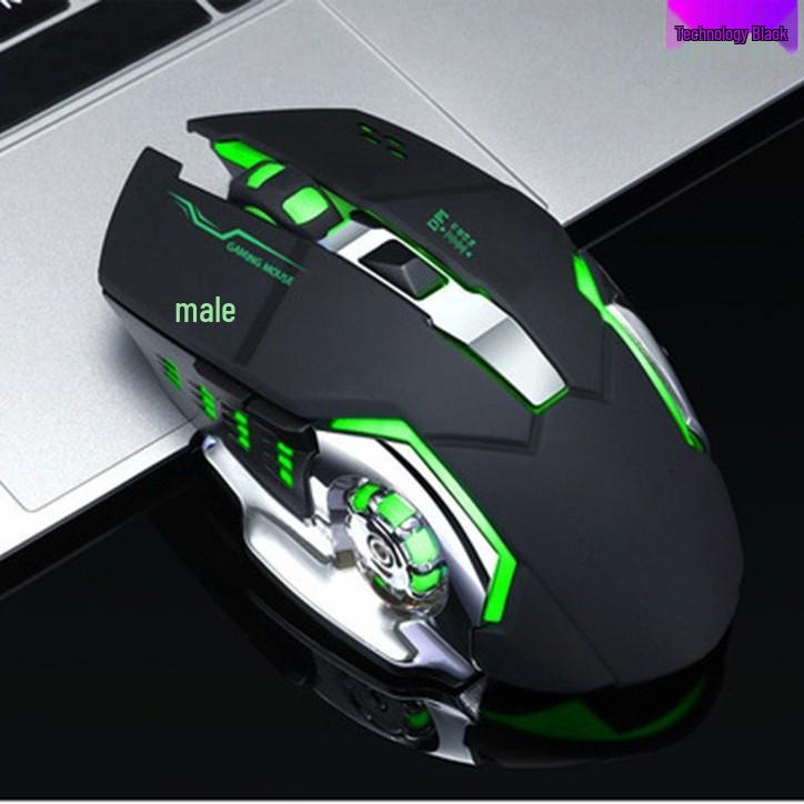 In-Stock Hot Wheels Bluetooth Silent Rechargeable Luminous Gaming Mouse for Laptop