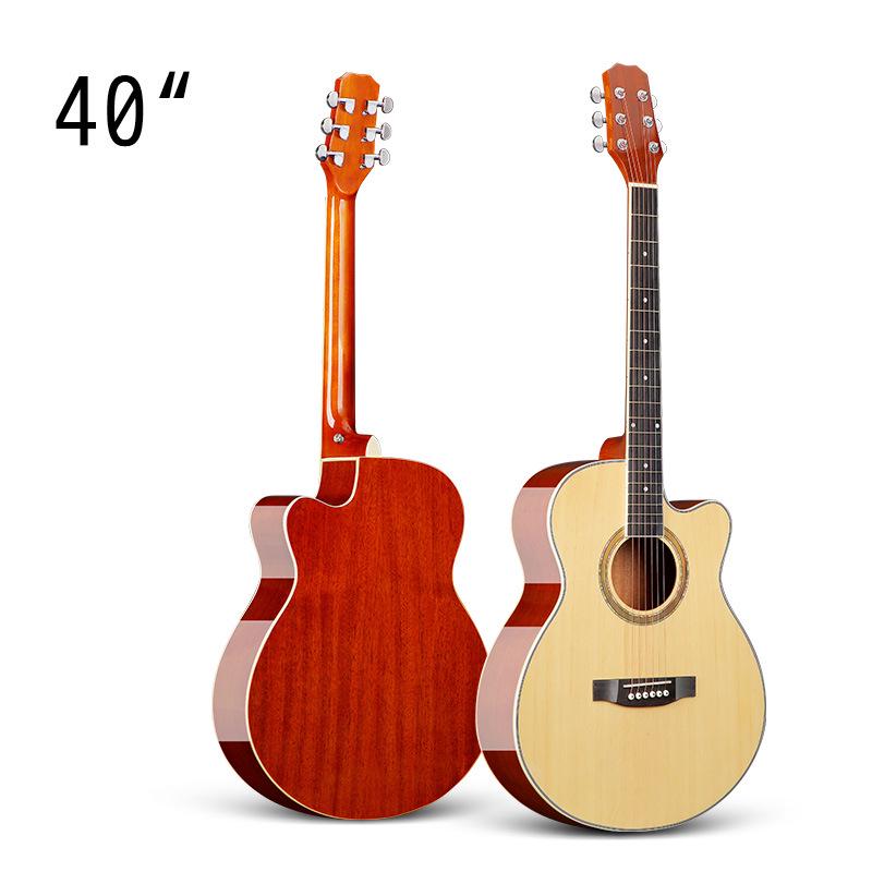 36/40/41 Zoll Anfänger Folk Akustikgitarre - Einsteiger Unisex Übungsinstrument
