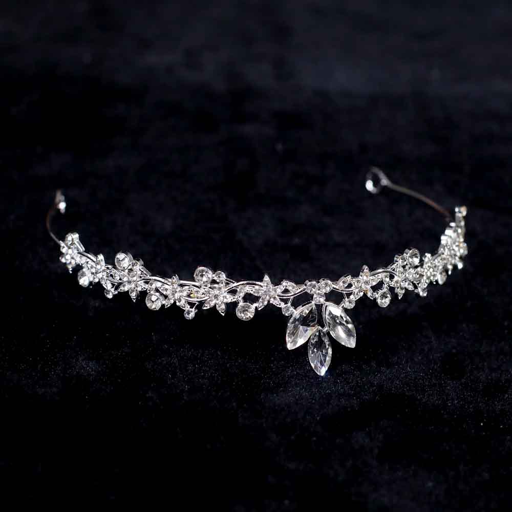 1pc Fashion Jewelry Crown Elegant Rhinestone Headband Suitable for Parties Holidays Wearing Luxurious Bridal Hair Accessories