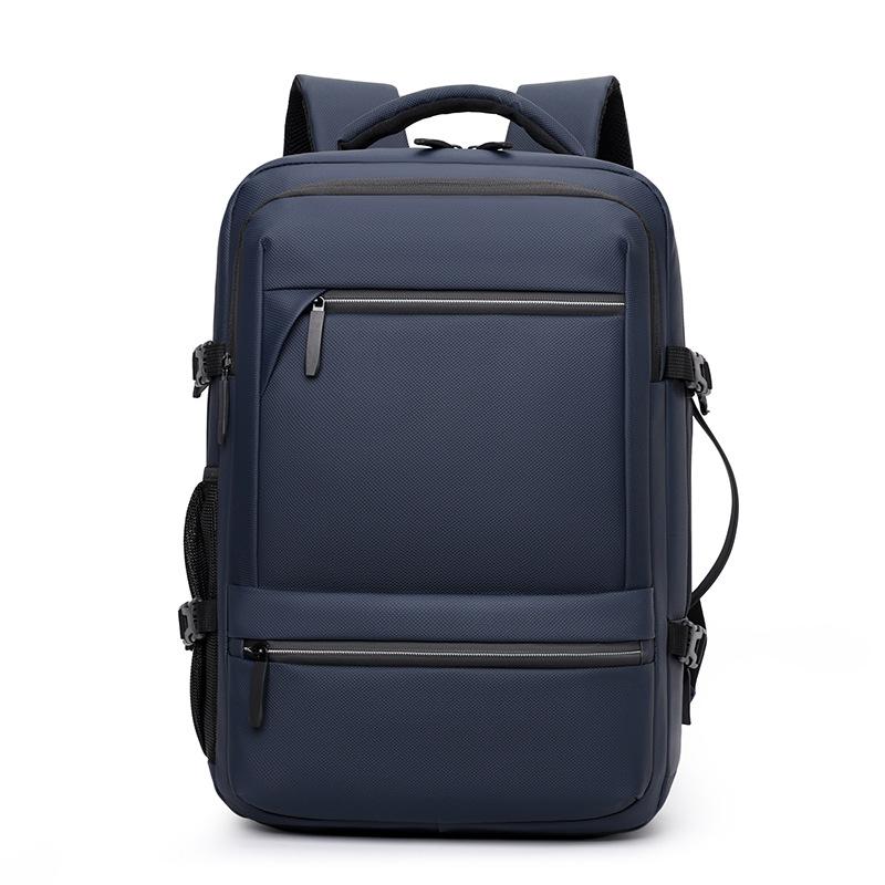 New large-capacity solid color versatile backpack business commute travel bag multi-function computer backpack student