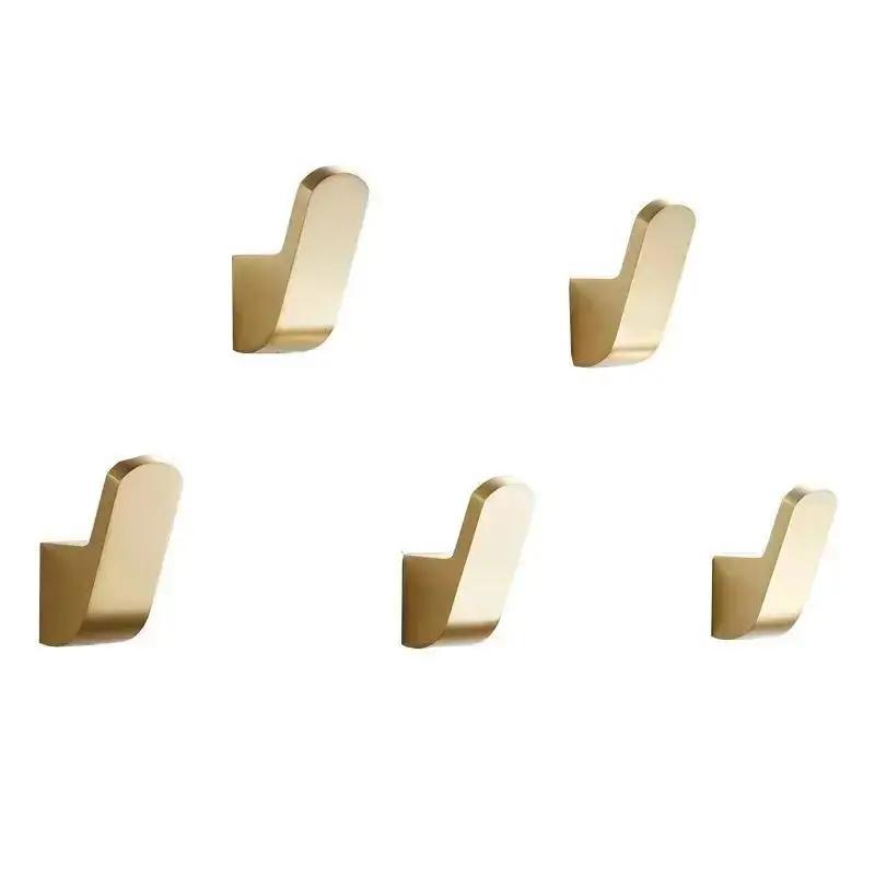 Dooroom Brass Bearing Hook Bathroom Indoor Kitchen Hallway Wall Clothes Hooks Wall Hangings Row Hooks Nordic Style Home Supplies