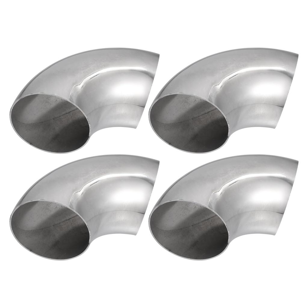 A ABSOPRO 90 Degree Steel Exhaust Elbow Pipe Bend Tube, Durable 63mm OD Modified