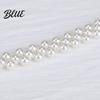 Faux Pearl Body Chain Waist Imitation Pearls 3D Flower Decor