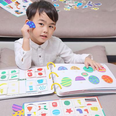 Livro Ocupado Silencioso para Criança Montessori Brinquedo Educacional para Bebê Classificação de Animais de Pastagem Jogo de Correspondência Brinquedo Adesivo para Bebê Para Criança Primeiro Livro Presente