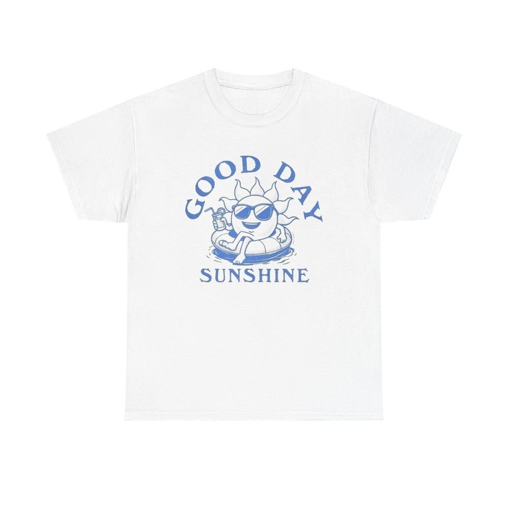 Good Day Sunshine Graphic T Shirt Unisex Heavy Cotton Tee Unisex T-Shirt L