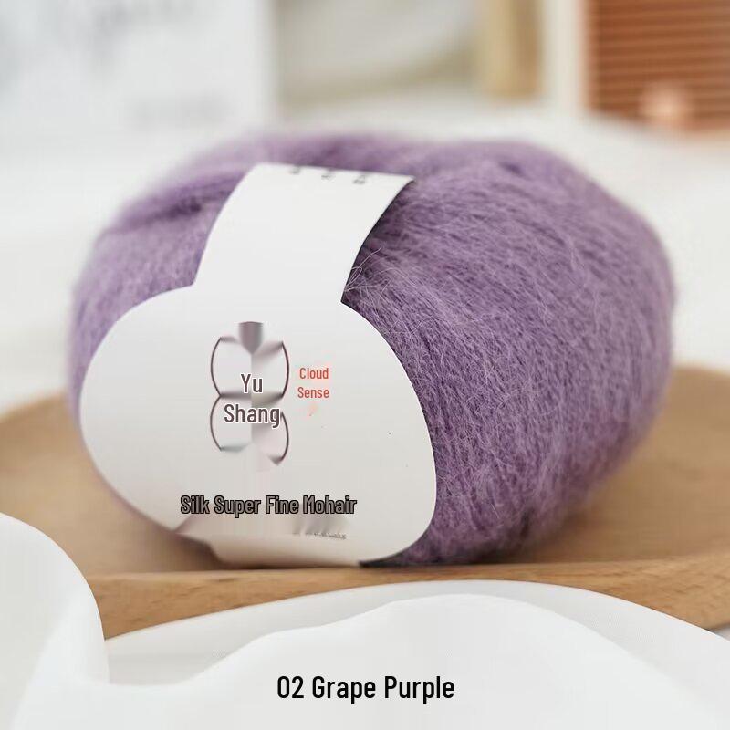 Mulberry Silk Mohair Yarn: Soft, Skin-Friendly, Hand-Knitted Baby Sweater Yarn