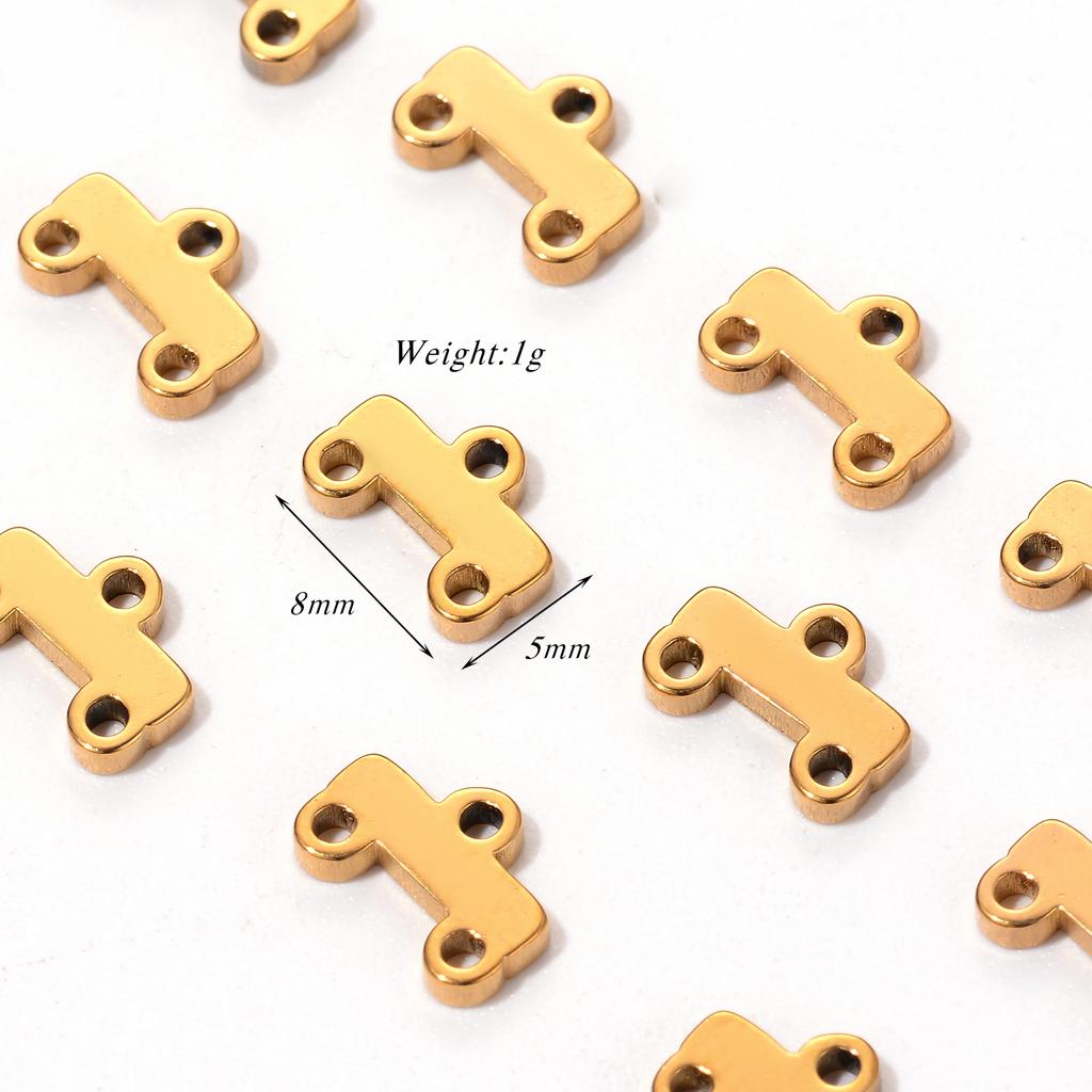 20pcs/lot Stainless Steel Layer Necklace Bracelet Clasp Bails 5 Loops Drop Earrings Chains Connectors DIY Jewelry Making Finding