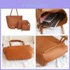 Lychee Pattern Pu Leather Women's Handbag Set With 4 Pieces