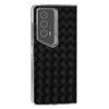 For Honor Magic V2 RSR Porsche Design Case Woven Texture Leather+PC Phone Cover Clear Edge