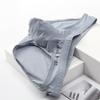 Men's Low Waist Ice Silk Triangle Briefs - Sexy, Thin Style with Bulge Pouch for Trendy Young Men