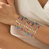 7 Colorful Beaded Elastic Bracelets For Women Stylish Stackable Stretch Jewelry Gift Set