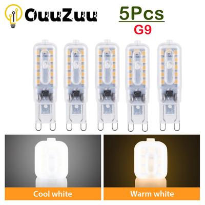 5 Stück Mini G9 LED 3 W 5 W 2835 SMD Lampada Mais-Glühbirne 220 V 240 V 14 22 SMD dimmbare LED-Lampe Kronleuchter ersetzen Halogen
