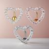 Funkelnder Herz-Bauchnabelring Strass-Bauchnabelring Neuer Bauchnabel-Barbell Schmuck Täglich