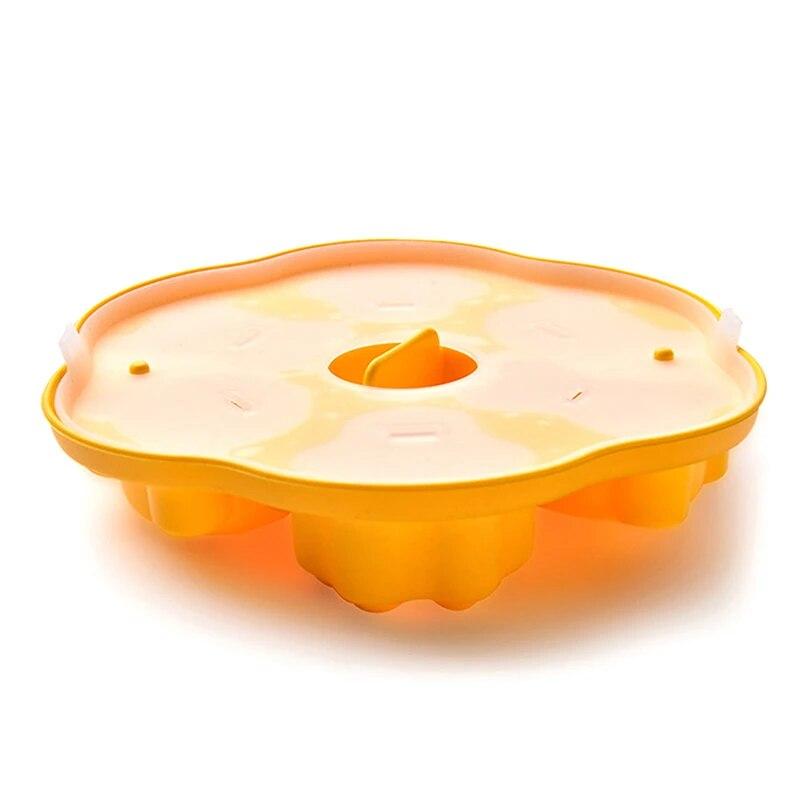 Jelly Silicone Mold Cake Mold Steamed Pastry Mold Bear Chocolate Mold Baby Auxiliary Food Tools with Lid Cake Decoration Mold