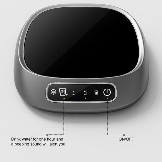 Kaffeebecherwärmer Kabellos USB Wiederaufladbar Reisebecherwärmer mit Wärmeleitfähiger Basis Tragbarer Getränkewärmer