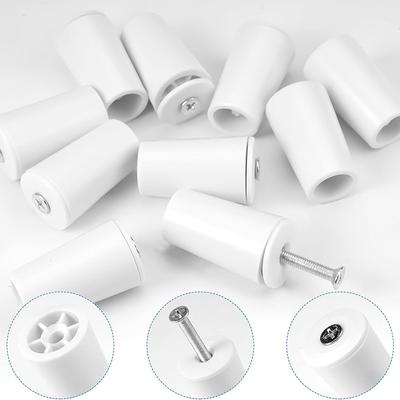 8Pcs White Plastic Blind Stoppers Smooth Compact Roller Shutter Repair Curtains Accessories Window Blind Stopper Parts