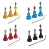 4pcs Multipurpose Long And Short Sturdy Metal Thumbscrews In Assorted Color Convenient for Cameras Devices Use