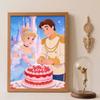 Diamond Painting Set Full of Diamonds 5D Cinderella Prince Enchanting Love Cake Home Decoration Creative Handicrafts