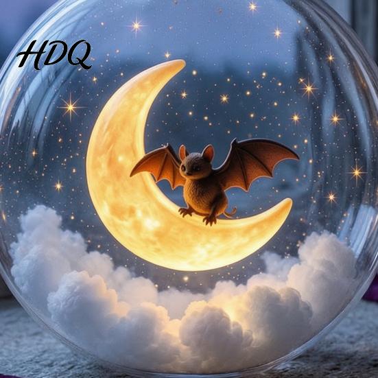 Indoor Outdoor Party Decorations Halloween Ball Ornament Clear Sphere Decoration with Black Cat Bat Transparent Spherical Pendants Skeleton Festive