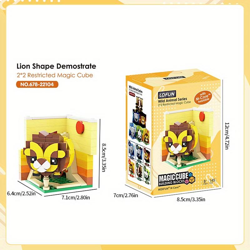 Creative Animal Building Blocks Cute Panda Koala Tiger Rabbit Chicken Model Bricks Children's DIY Toy Birthday Gift