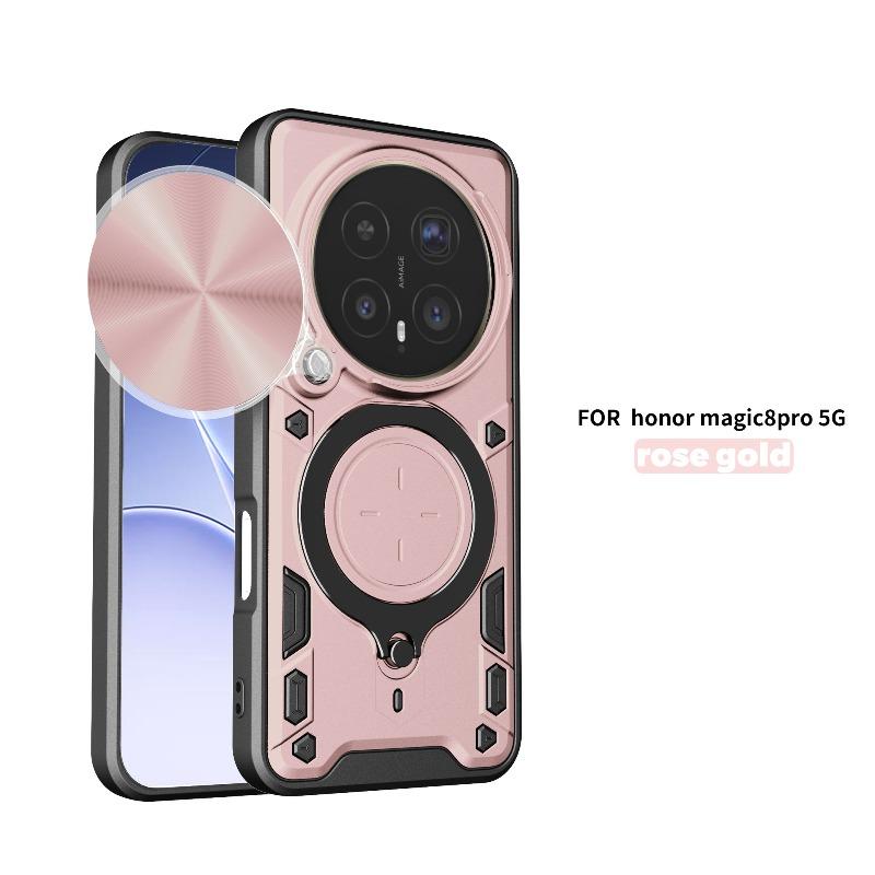 Slide Cover for Huawei Honor Magic 8 Pro Case Magneitc Ring Stand Holder Shockproof Camera Protection Shell for Honor Magic8 Pro