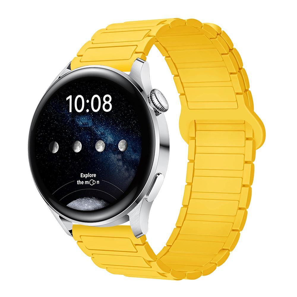 18mm 22mm 20mm Magnetic Silicone Strap For Samsung Galaxy Watch 7 6 5 4 44mm 40mm Sports Band For Galaxy Watch 4 6 Classic 47mm Huawei GT 4/5/6 41mm