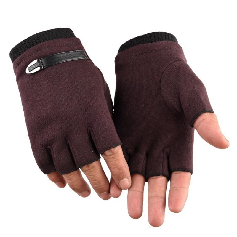 Hübsche und modische Herbst- und Winter-Radhandschuhe mit halben Fingern und rutschfeste Sporthandschuhe