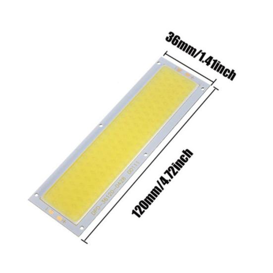 Durable 12-24V 1000LM LED Strip Light 10W COB Power Lamp Chip Warm Cool