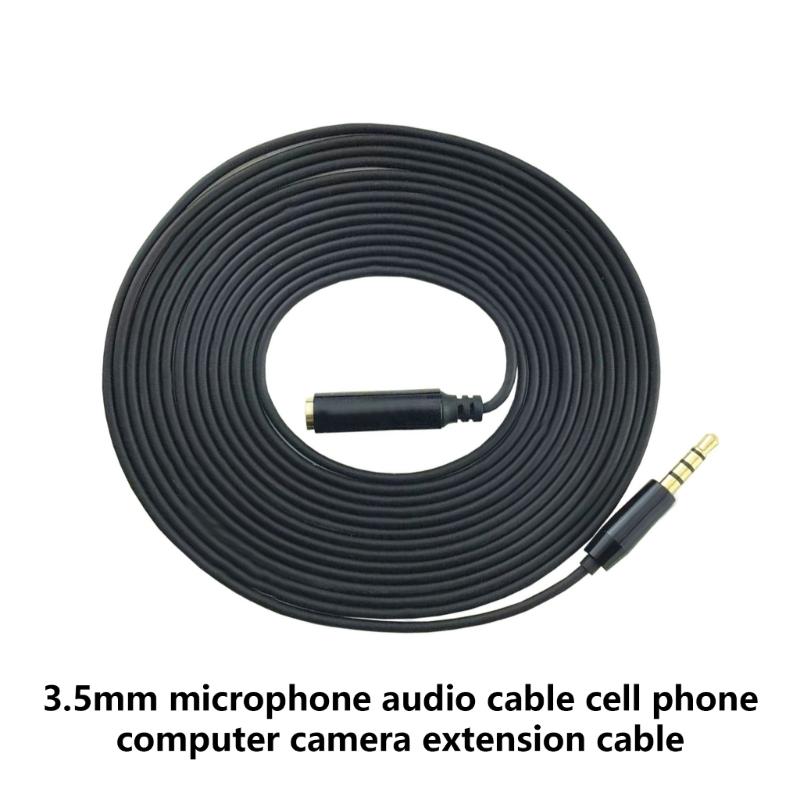 Quality 3.5mm Headphone Cable Microphones and Headphone Extension Cable with 3.5mm Female to Male Connectors 4Pole/3Pole