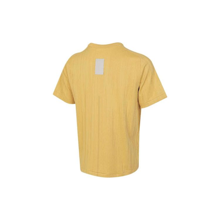 Adidas Brand Logo Round Neck Pullover Comfortable Casual Sport Short Sleeve T-Shirt Men Tops Yellow IW1519