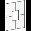 movable window target with square frame