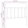 VidaXL White Metal Headboard 100 Cm 352656
