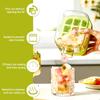 2 in 1 Ice Cube Tray Multifunctional Ice Bottle Mold with Straw Safe Silicone Material Portable for Outdoor Travel and Office