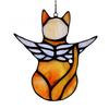 Cat Gift for Home Acrylic Hanging Pendant with Chain, Animal Ornament Window Decorative Wall Decor, Cute Lover Room Decoration Decor