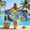 Leeds United Fußball Strandtuch Weiches Mikrofaser Sommerhandtuch Schnelltrocknendes Saugfähiges Handtuch für Strand Schwimmbad Reisen