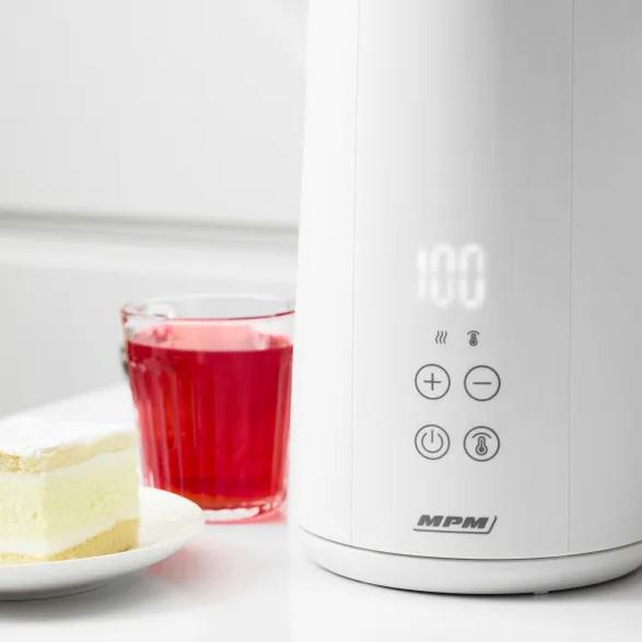Mpm mcz-120 electric kettle temperature control, white indicator