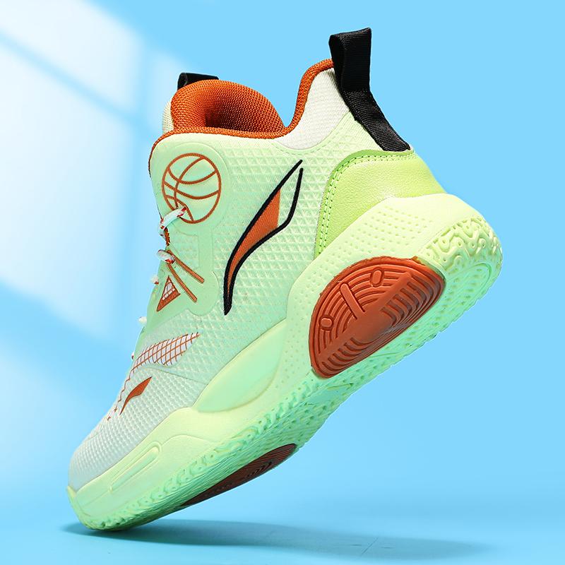 Herbst / Winter Kinder Basketballschuhe Mesh Atmungsaktiv Basketballschuhe für Mittlere und Große Kinder, Schnür-Sportschuhe