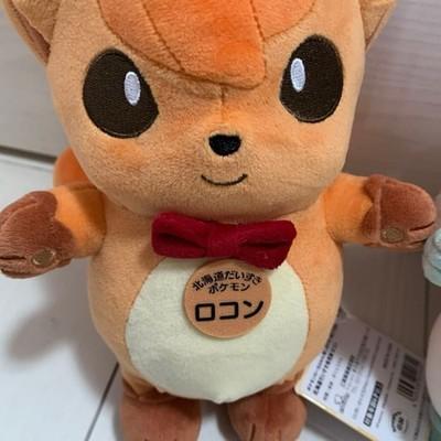 Rare Pokemon Local Acts Vulpix Alolan Plush Set Hokkaido Japan Limited