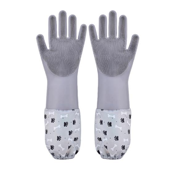 Pet Bathing Gloves, Silicone Hair Removal and Massage Gloves, High-Density Teeth Cleaning Gloves, Pet Grooming Gloves for Cats and Dogs