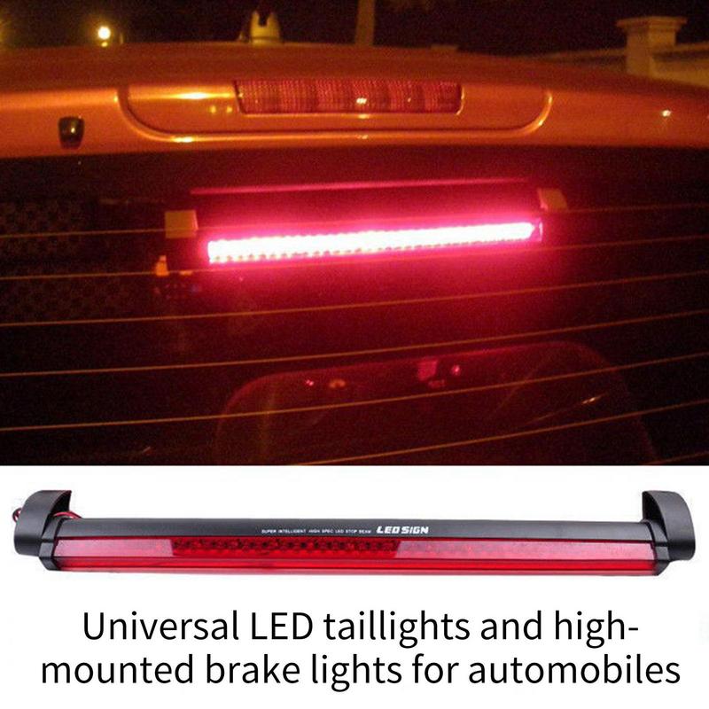 12V Rotes LED-Streifenlicht Passend Universal Auto Hinten Stopp Rücklicht Dritte Bremsleuchte Hinten Kofferraum Rotes LED Bremslicht Ersatz