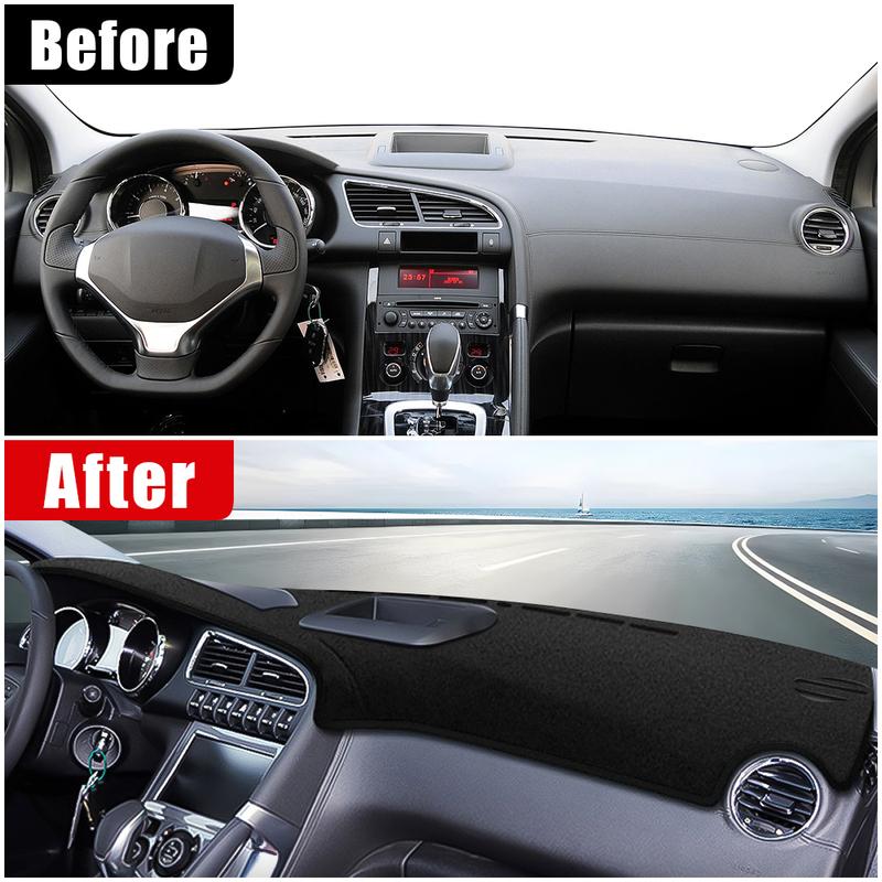 For Peugeot 3008 GT 2008 2009 2010 2011 2012 2013 2014 2015 3008GT Car Dashboard Cover Sun Shade Non-slip Mat Accessories